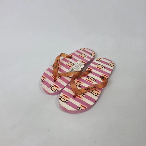 [BUNJANG] Paul Frank Striped Flip Flops / 새상품 폴프랭크 쪼리 핑크 줄무늬 슬리퍼 플립플랍 240.ㄹ