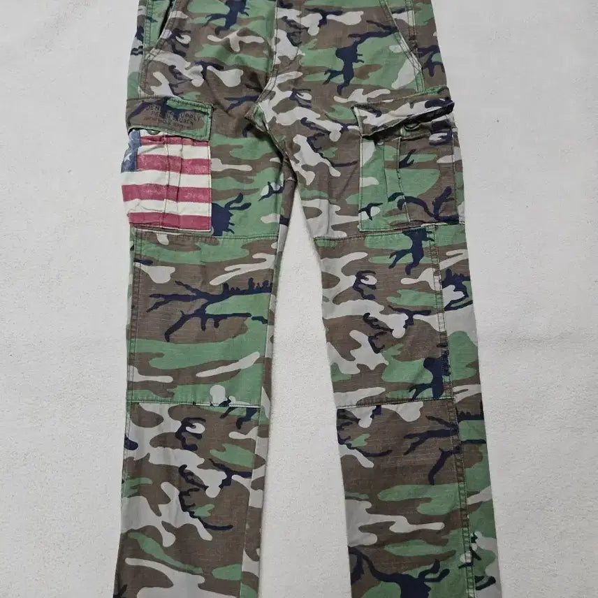 [BUNJANG] Polo Ralph Lauren Denim & Supply Ripstop Flag Cargo Pants / 폴로 랄프로렌 데님앤서플라이 립스탑 성조기 카고 팬츠 급처