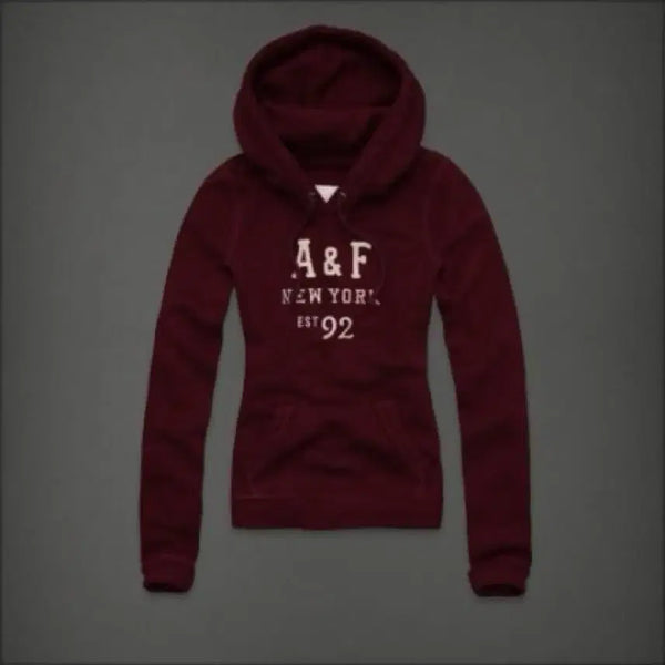 [BUNJANG] Abercrombie Y2K Hoodie Burgundy / 아베크롬비 Y2K 후트티 버건디