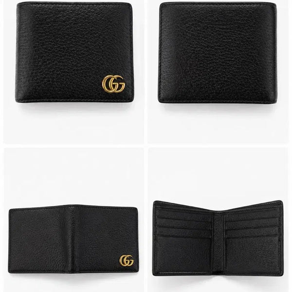 [BUNJANG] Gucci GG Marmont Leather Bifold Wallet Black Gold / 구찌 반지갑 팝니다.