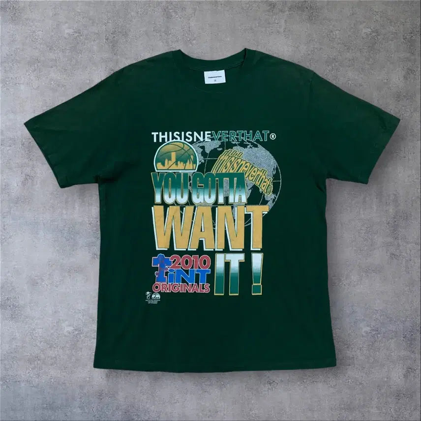 [BUNJANG] thisisneverthat Big Logo Green T-Shirt / 디스이즈네버댓 빅로고 그린 반팔티