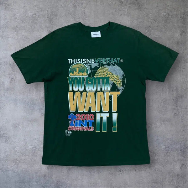 [BUNJANG] thisisneverthat Big Logo Green T-Shirt / 디스이즈네버댓 빅로고 그린 반팔티
