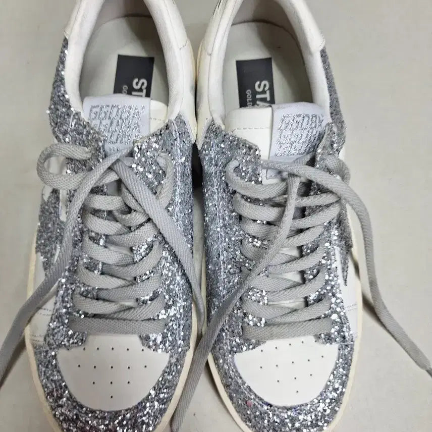 [BUNJANG] Golden Goose Silver Glitter Sneakers Size 38 / 골든구스 실버 글리터 스니커즈 38사이즈(미사용)