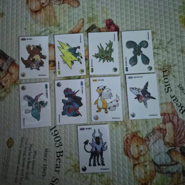[BUNJANG] Mega Pokemon B-Sticker Bundle Set (9 Stickers) / 메가포켓몬띠부씰 9장을 일괄판매합니다(낱장판매x)