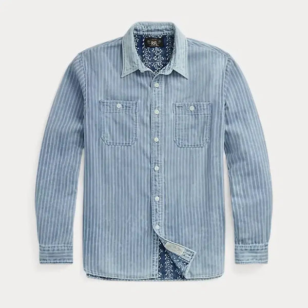 [BUNJANG] RRL Doubleface Work Shirt M / RRL 더블알엘 더블페이스 워크 셔츠 M