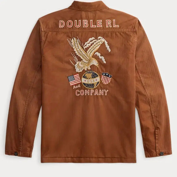 [BUNJANG] RRL Embroidered Herringbone Overshirt M / RRL 더블알엘 임브로이더 헤링본 오버셔츠 M