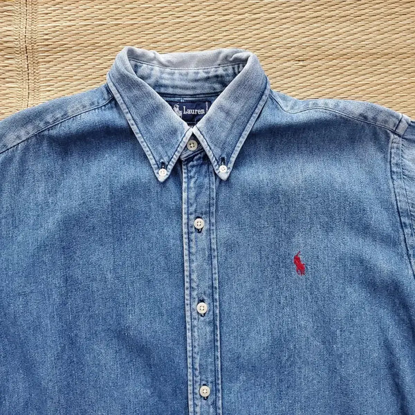 [BUNJANG] Polo Ralph Lauren Denim Shirt L / 폴로 랄프로렌 데님 셔츠L