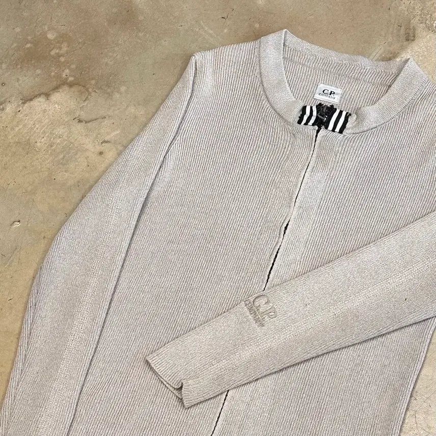 [BUNJANG] C.P. Company Beige Knit Zip-Up / C.P 컴퍼니 베이지 니트 집업