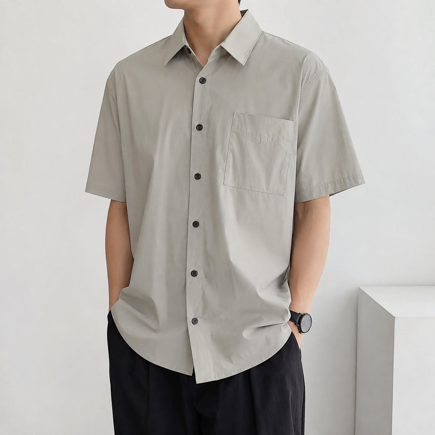 [BUNJANG] Eddie Bauer Men's Short Sleeve Woven Shirt - New / [100]에디바우어 반팔 우븐 셔츠 (새상품)