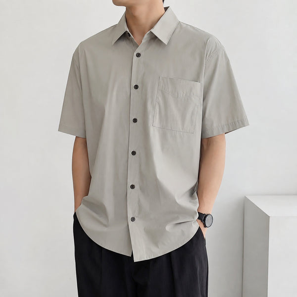 [BUNJANG] Eddie Bauer Men's Short Sleeve Woven Shirt - New / [100]에디바우어 반팔 우븐 셔츠 (새상품)