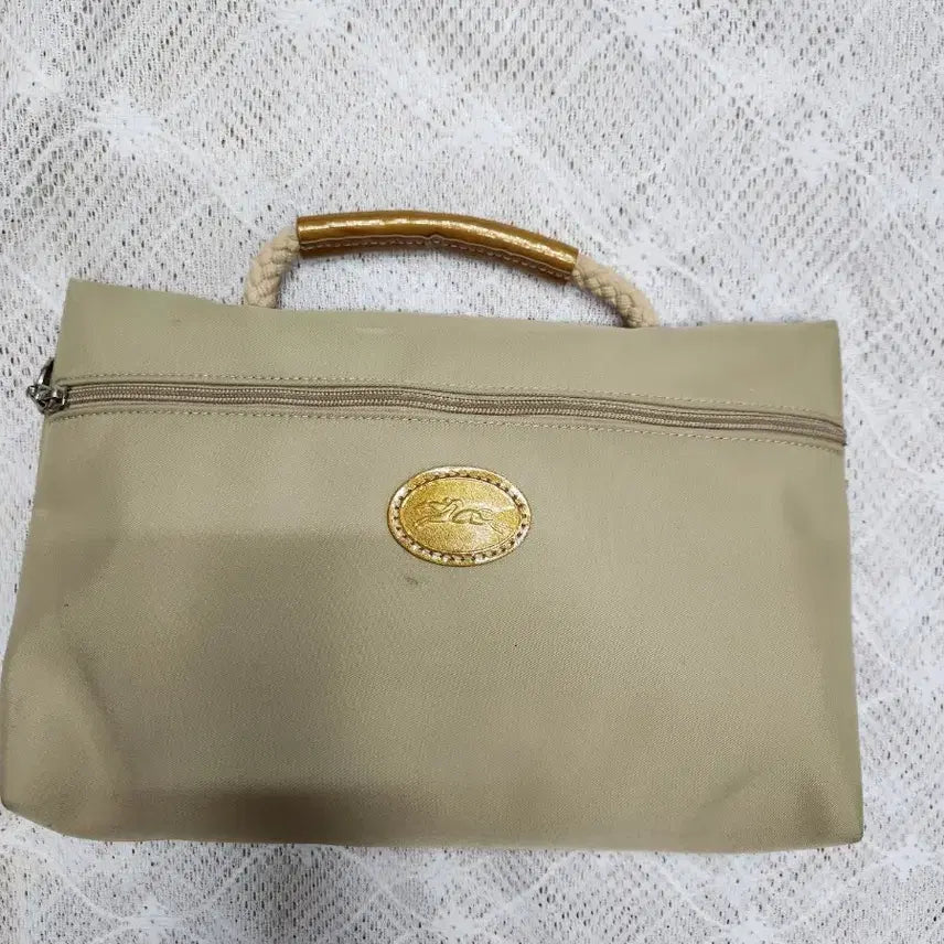 [BUNJANG] Longchamp Flip Side Tote Bag Beige / 롱샴 플립 사이드 토트백 베이지