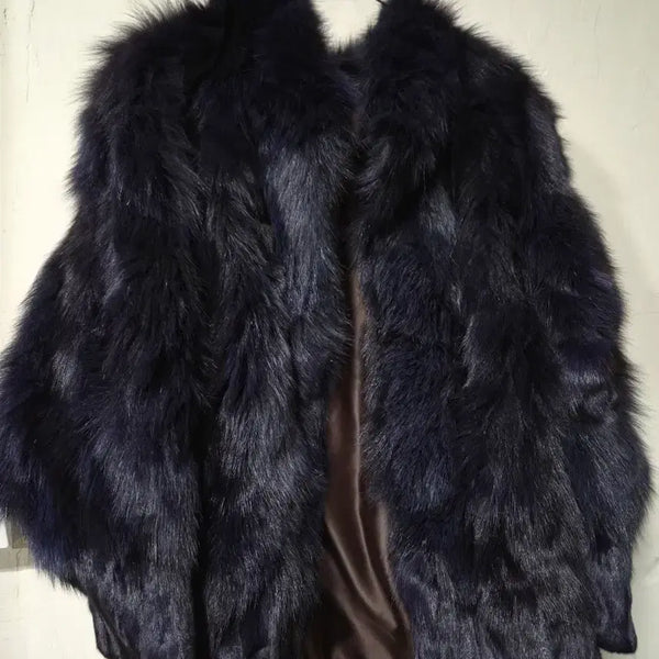 [BUNJANG] Natural Fox Fur Raglan Jacket / 천연 폭스퍼 나그랑 재킷