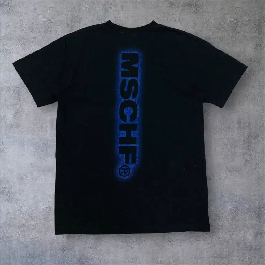 [BUNJANG] Mischief Spellout Logo Black T-shirt / 미스치프 스펠아웃 로고 블랙 반팔티