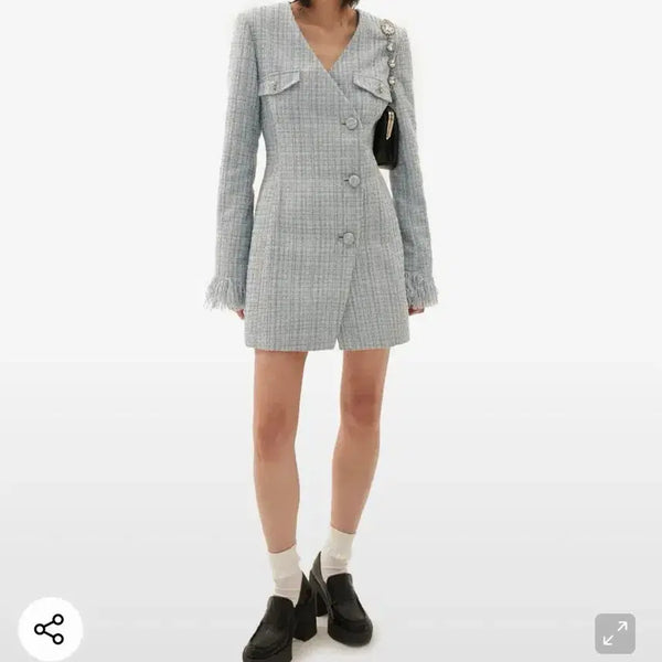 [BUNJANG] Odd One Out Tweed Jacket Dress / 오드원아웃)트위드자켓원피스