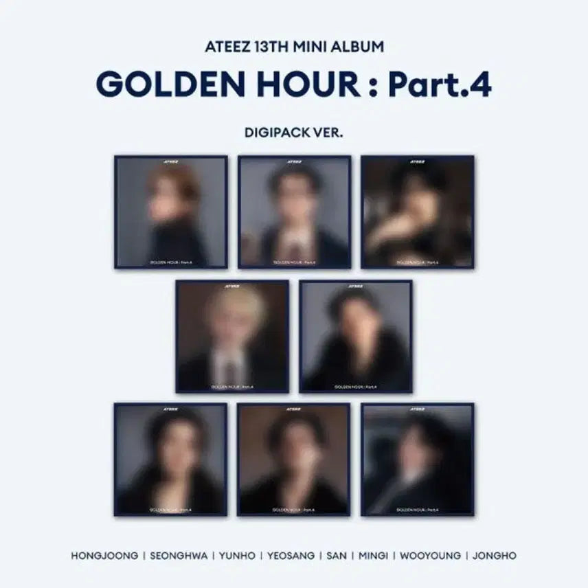 [BUNJANG] ATEEZ Golden Hour: Part.4 Digipack Album (Sealed Set) / 미개봉 세트) 에이티즈 골든아워4 디지팩 앨범