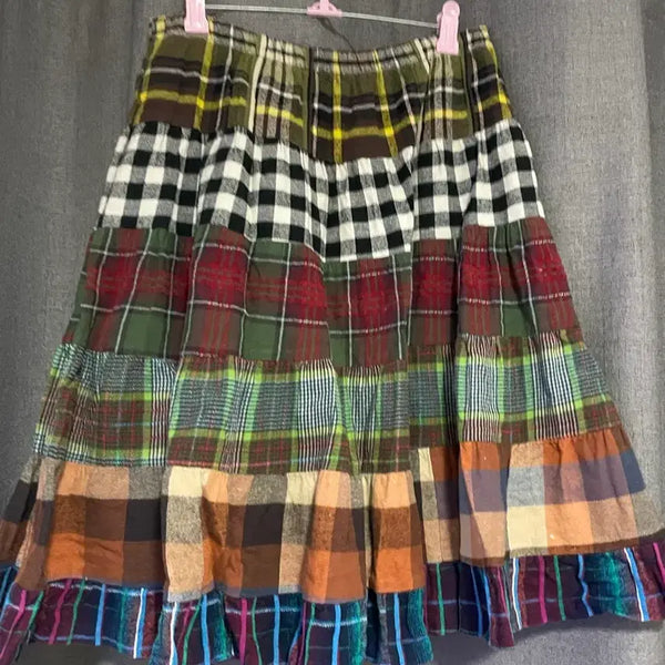 [BUNJANG] Vintage Patchwork Skirt / 빈티지 패치워크 스커트
