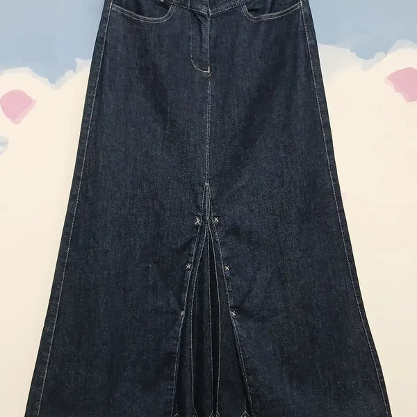 [BUNJANG] NUOVO X NUOVO Denim Long Skirt Blue / NUOVO X NUOVO 데님 롱치마 롱스커트