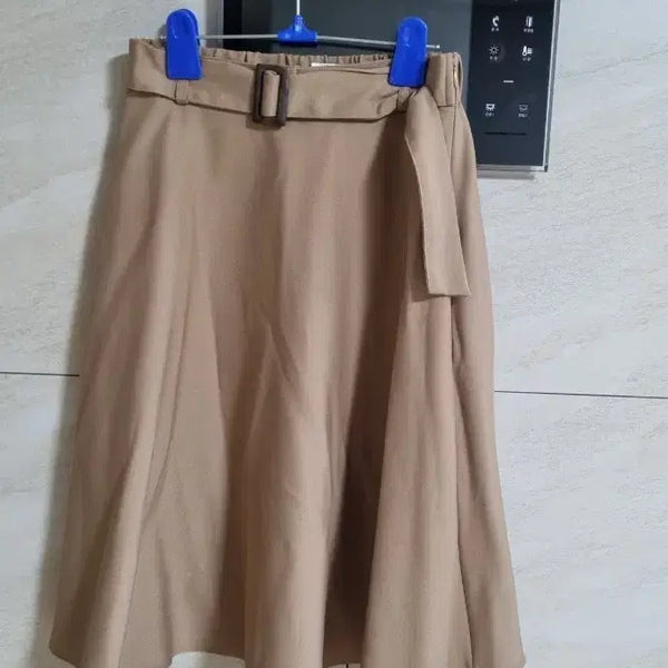 [BUNJANG] Ifne Belted Skirt Camel / 이프네 벨티드 스커트