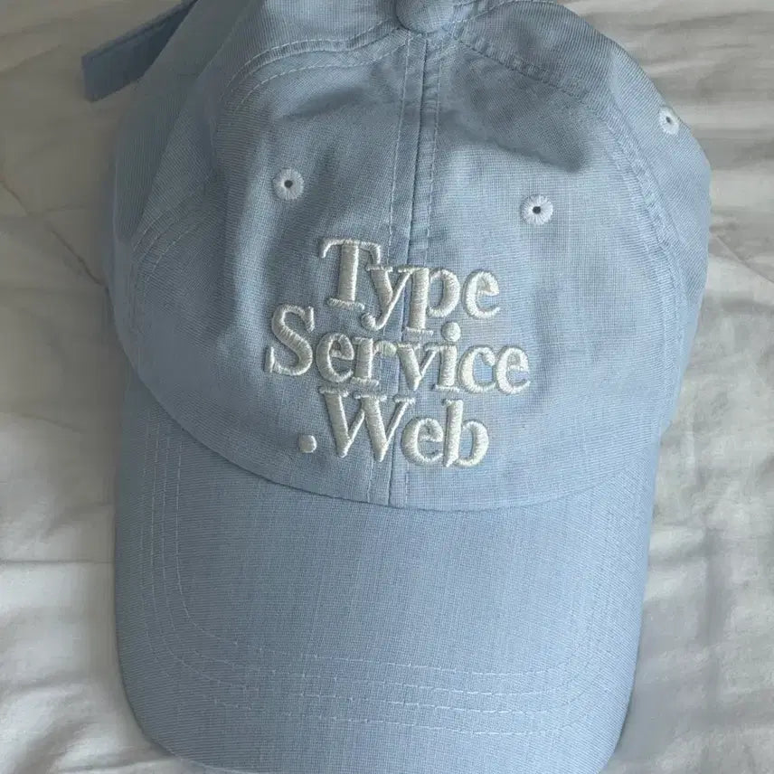 [BUNJANG] Type Service Web Light Blue Washed Baseball Cap / 타입서비스웹 연청 볼캡
