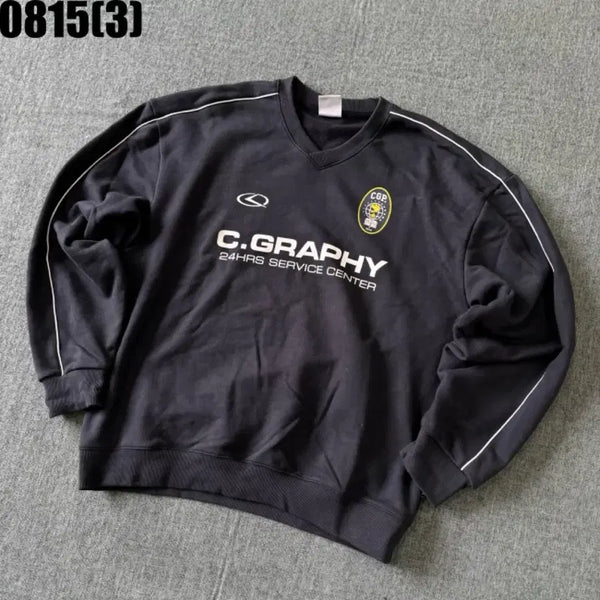 [BUNJANG] C.GRAPHY Black Sweatshirt L / 코드그라피 C.GRAPHY 맨투맨 검정 블랙 L 8/15