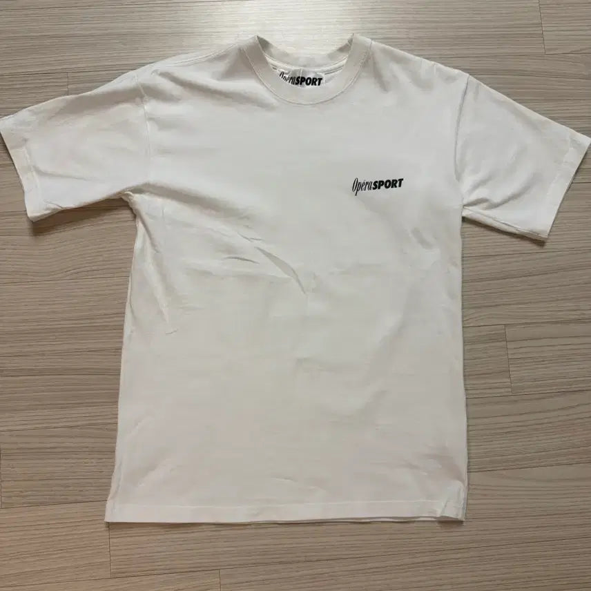 [BUNJANG] OperaSport White Short Sleeve T-Shirt / OperaSport 오페라 스포츠 화이트 반팔티