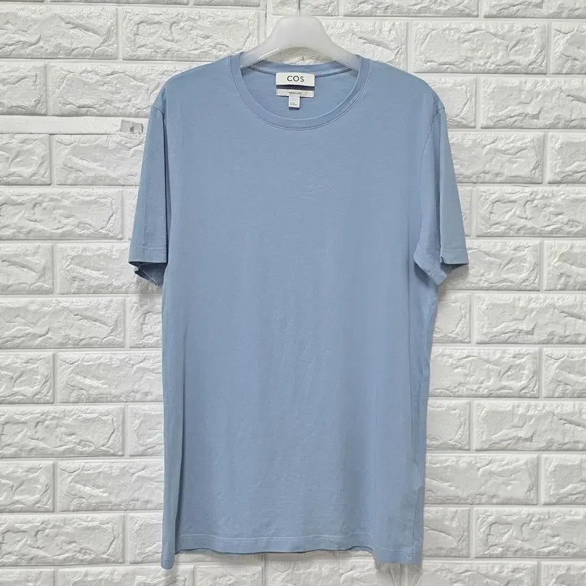[BUNJANG] COS Light Blue Short Sleeve T-Shirt / M 코스 COS 하늘색 반팔 티 D627