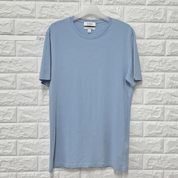 [BUNJANG] COS Light Blue Short Sleeve T-Shirt / M 코스 COS 하늘색 반팔 티 D627