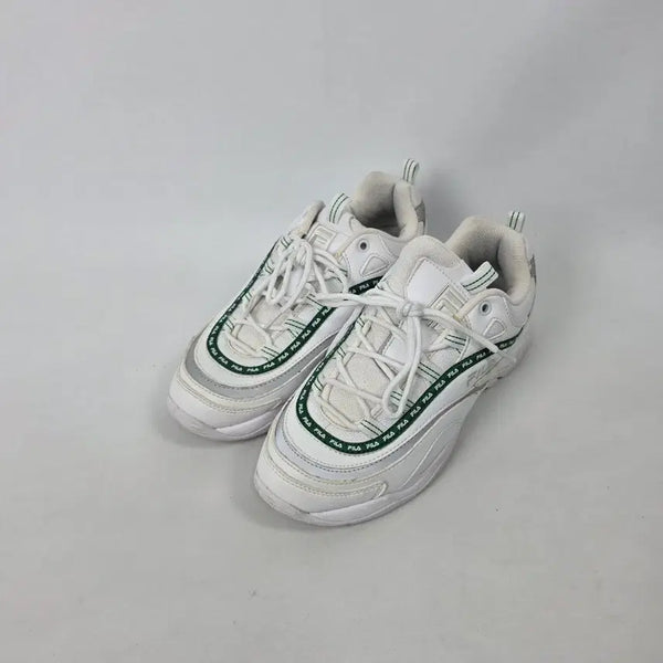 [BUNJANG] Fila Ray Tapei White Green Sneakers 265 / 휠라  레이 테이피 테이프 화이트 그린 운동화 265.ㄹ