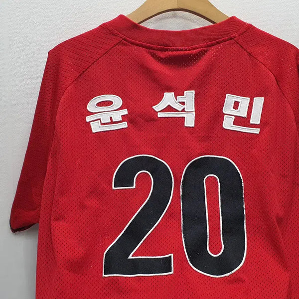 [BUNJANG] Kia Tigers Yoon Suk-min Baseball Jersey Size 100 / 네포스 기아타이거즈 윤석민 유니폼 100사이즈