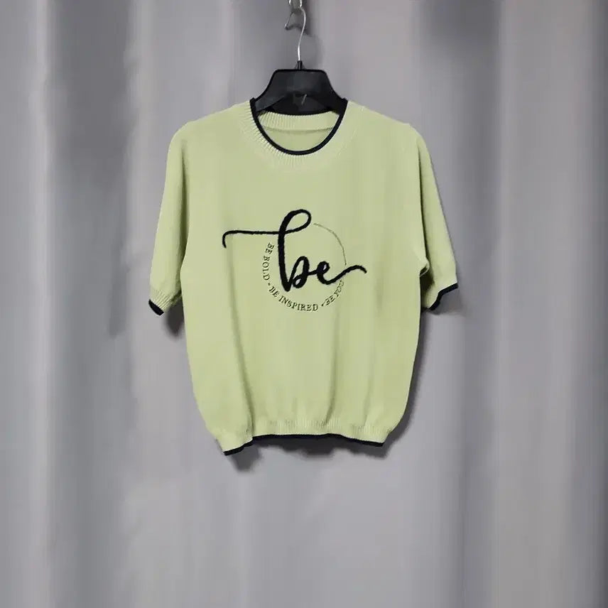 [BUNJANG] Lettering Spandex Knit Top / 레터링 스판 니트