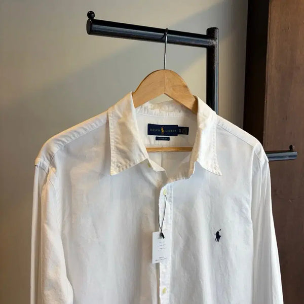 [BUNJANG] Polo Ralph Lauren Classic Fit White Shirt XL / 17757 - 폴로 랄프로렌 화이트 셔츠