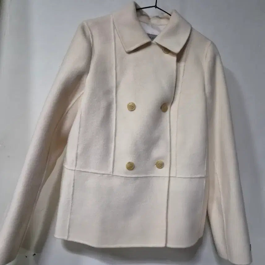 [BUNJANG] SCREM Ivory Monsandmade Double Coat / SCREM 아이보리 몽샌드메이드 더블 코트