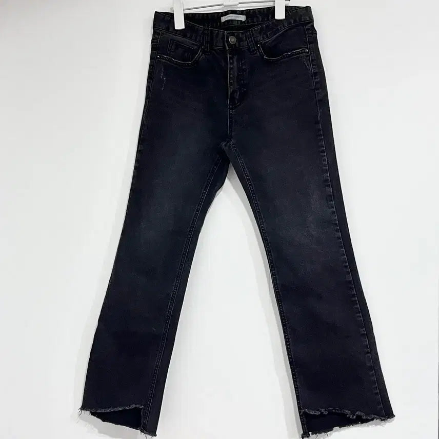 [BUNJANG] Black Semi-Bootcut Jeans / 세미부츠컷 흑청바지 허리단면 약36.5