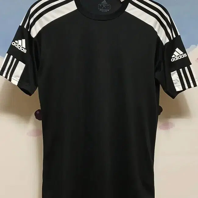 [BUNJANG] Adidas Three Stripe Functional Short Sleeve T-Shirt Black / (95~100) 아디다스 기능성 삼선 반팔티