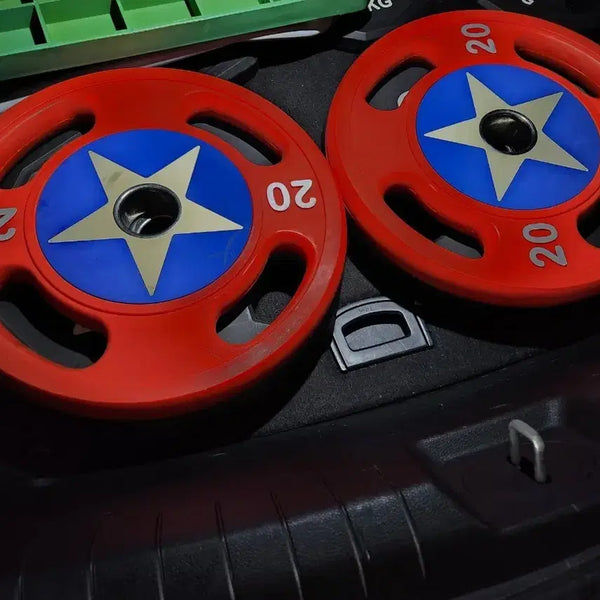 [BUNJANG] Captain America Urethane Weight Plates 20kg x 2 / 캡틴아메리카 우레탄 중량원판 20kg x 2