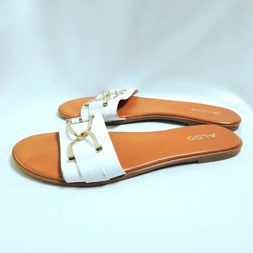 [BUNJANG] ALDO Genuine Leather Flat Mule Sandals / ALDO 알도 정품 천연가죽 플랫 샌들 뮬 슬리퍼구두 구두 샌들슬리퍼