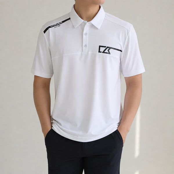 [BUNJANG] Cutter & Buck Men's Performance Short Sleeve Polo Shirt / [100]커터앤벅 기능성 반팔 카라