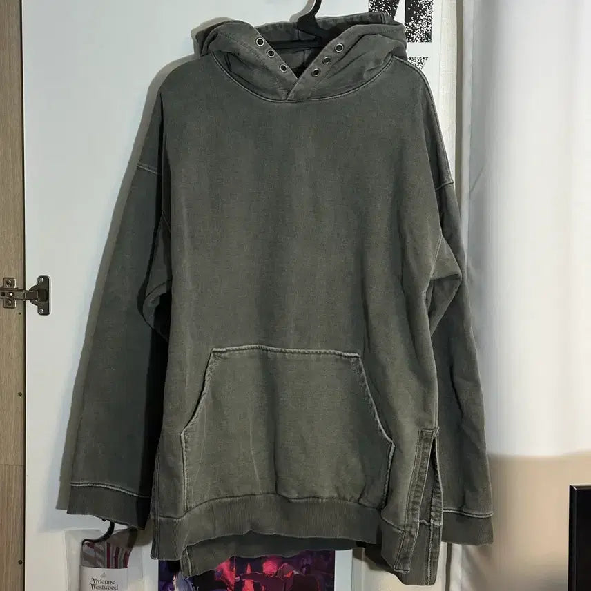 [BUNJANG] Attention로우 Pigment Hoodie Grey Size 1 / 어텐션로우 피그먼트 후드티 그레이 1 사이즈