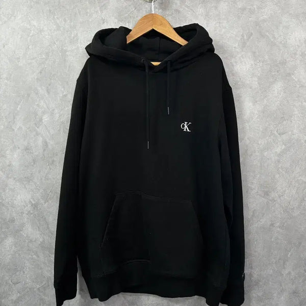 [BUNJANG] Calvin Klein Hoodie Black CK105 / 캘빈클라인 후드티 블랙 ck 105