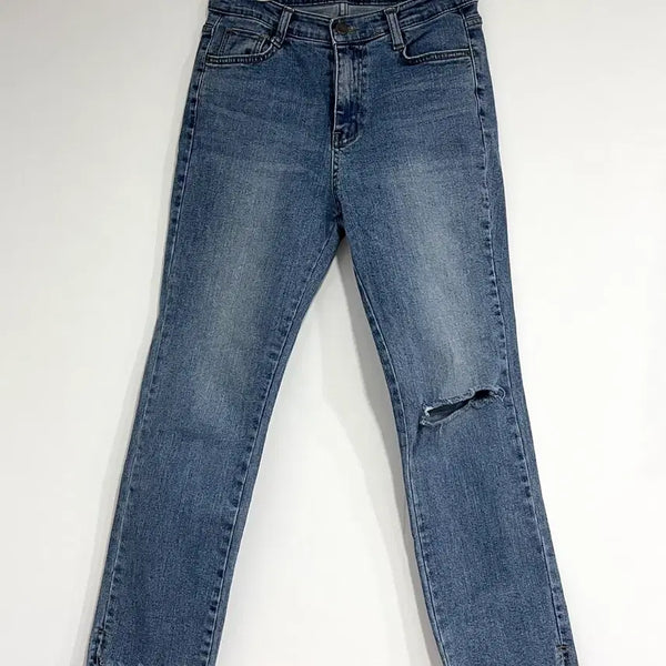 [BUNJANG] Vanake Straight Leg Jeans Size M / VANAKE 반에이크 트임 청바지 허리둘레73 사이즈M