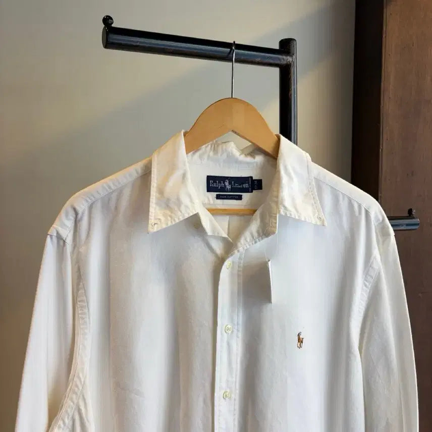 [BUNJANG] Polo Ralph Lauren White Shirt / 17759 - 폴로 랄프로렌 화이트 셔츠