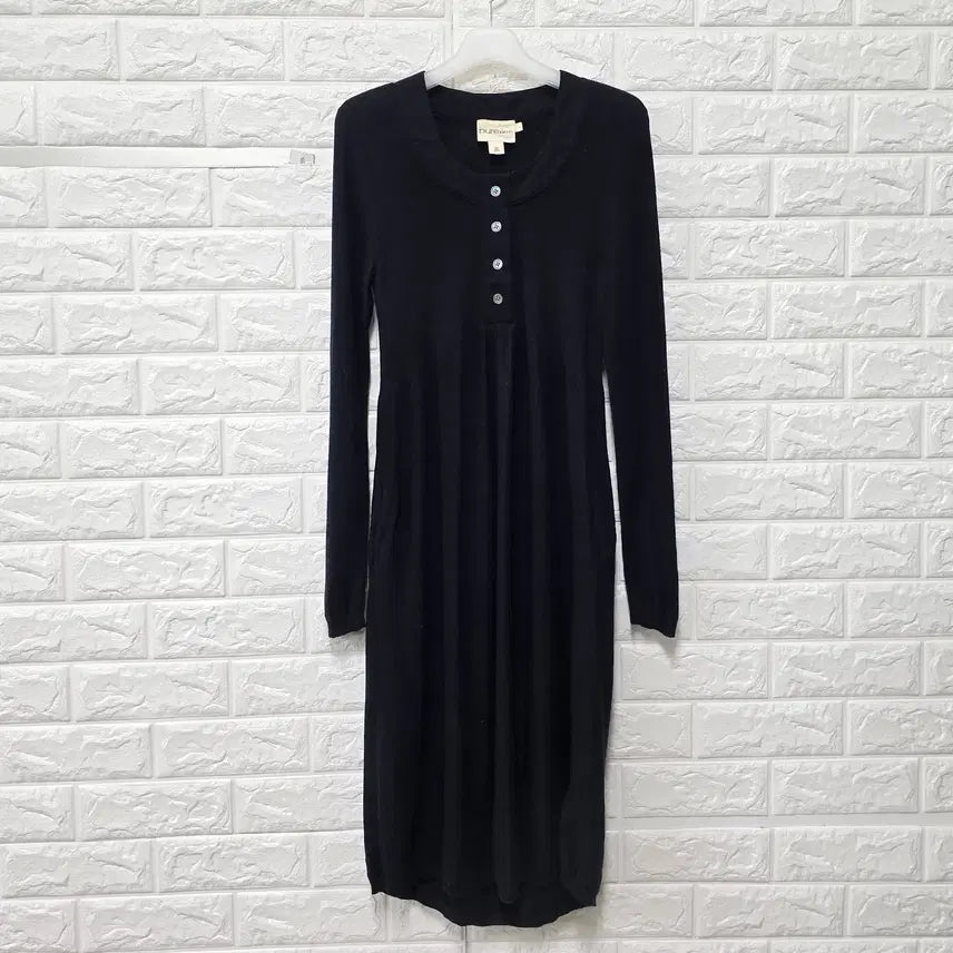 [BUNJANG] DKNY Black Cashmere Dress D633 / S 도나카란 DKNY 블랙 캐시미어 원피스  D633