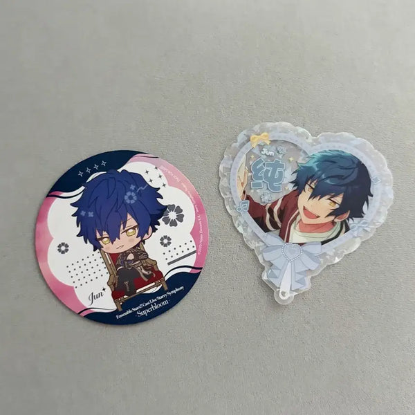 [BUNJANG] Ensemble Stars Jun Shionamami Animate Super Bloom Cafe POB Uchiwa Card Bundle Set / 앙스타 사자나미 쥰 애니메이트 슈퍼블룸 카페 특전 오시 우치와 카드 일괄