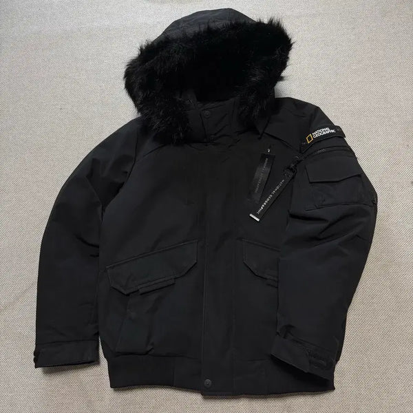 [BUNJANG] National Geographic Taruga Fur Trimming Hooded Down Padding Jacket / 내셔널지오그래픽 타루가 퍼 트리밍 후디 다운 패딩 자켓