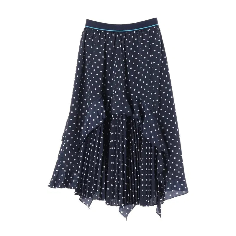 [BUNJANG] Tiren Polyester Dot Skirt / 티렌 폴리에스터 도트 스커트 F