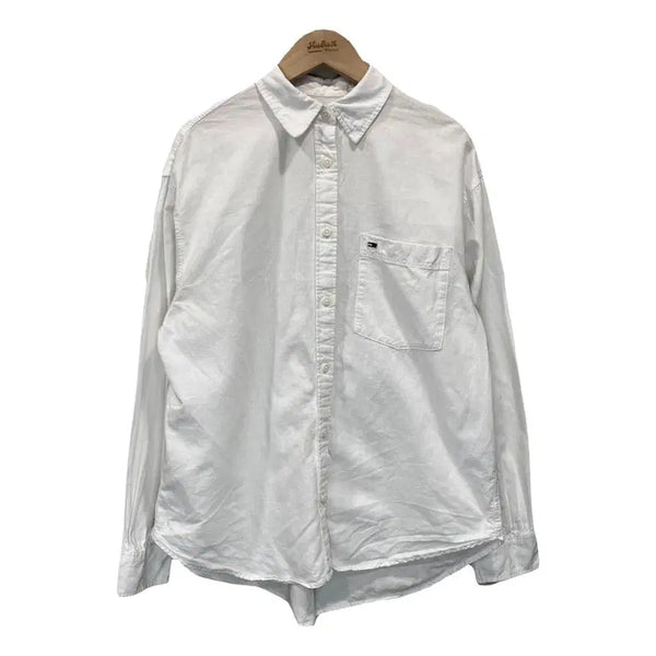 [BUNJANG] Tommy Hilfiger White Cotton Shirt XXS / A4017 타미힐피거 화이트셔츠 XXS