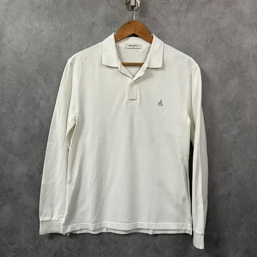 [BUNJANG] Beanpole Long Sleeve Polo Shirt White Size 100 / 빈폴 긴팔 카라티 화이트 100