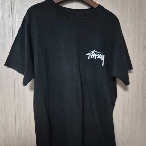 [BUNJANG] Stussy Short Sleeve T-Shirt Black Cherry Dice Printing / 스투시 반팔티 블랙 체리 주사위 프린팅