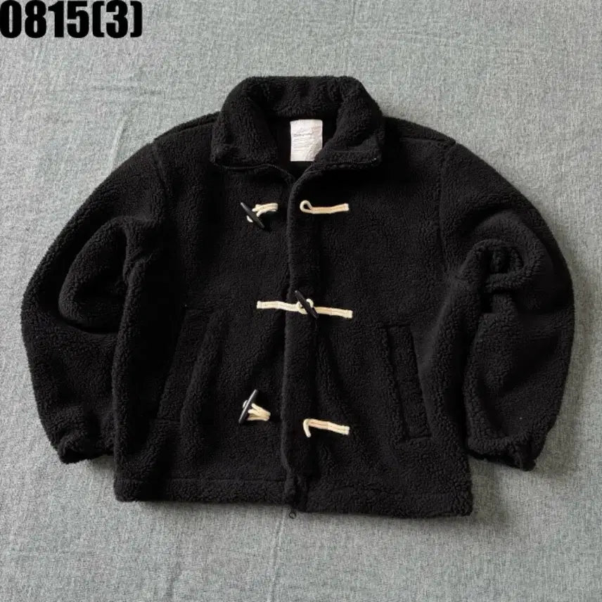 [BUNJANG] Fleece Duffle Jacket Black M / 후리스 더플 자켓 블랙 M 8/15