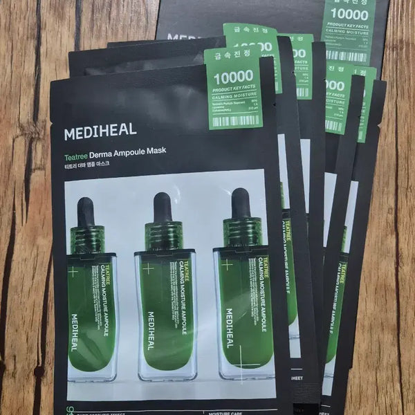 [BUNJANG] Mediheal Tea Tree Derma Ampoule Mask Pack (15 Sheets) / 15장 메디힐 티트리 더마 앰플 마스크팩